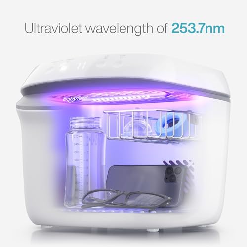 UV Light Sanitizer | UV Box Sanitizer | Conveniently Sanitizes in Minutes | Large Capacity | No Cleaning Required | Touch Control