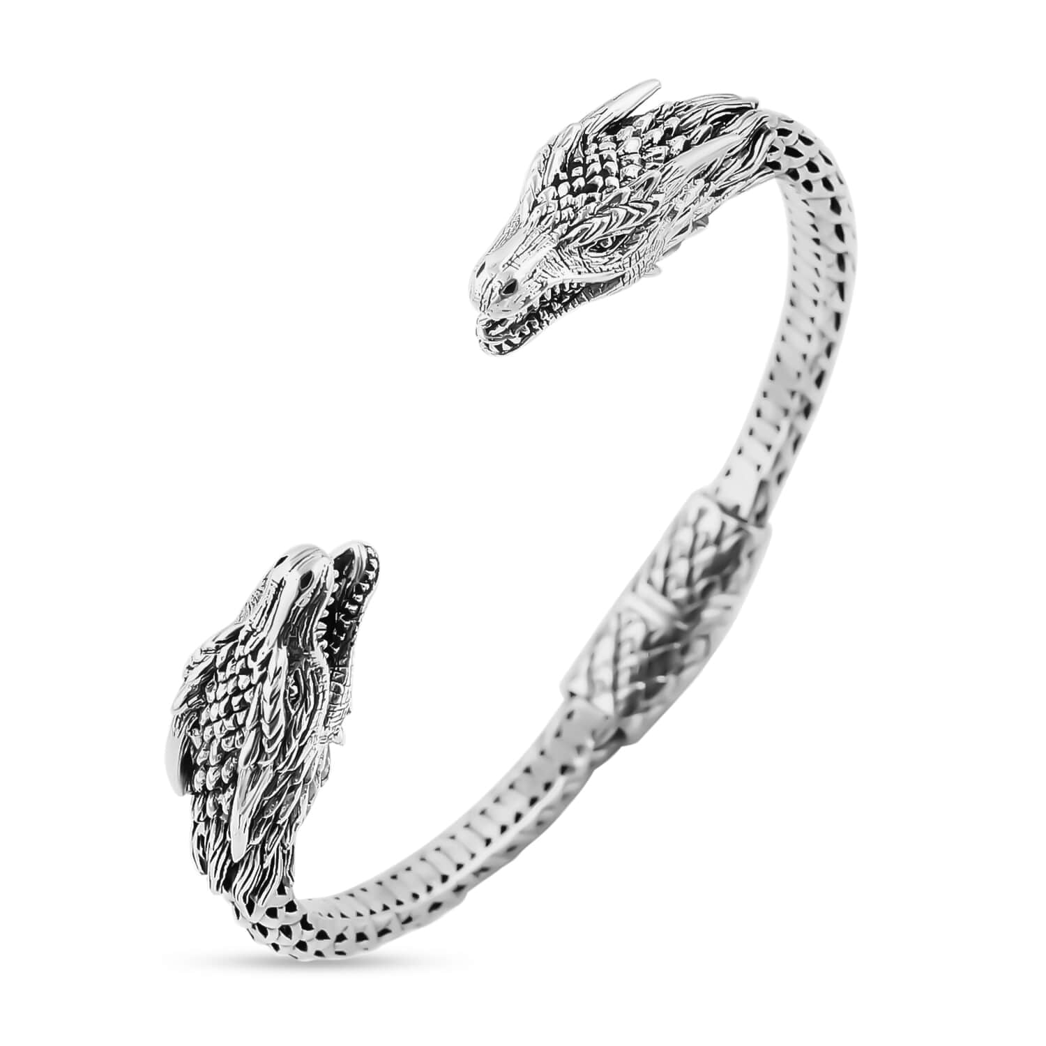Shop LC BALI LEGACY 925 Sterling Silver Dragon Cuff Bangle Bracelet for Women Jewelry Size 7