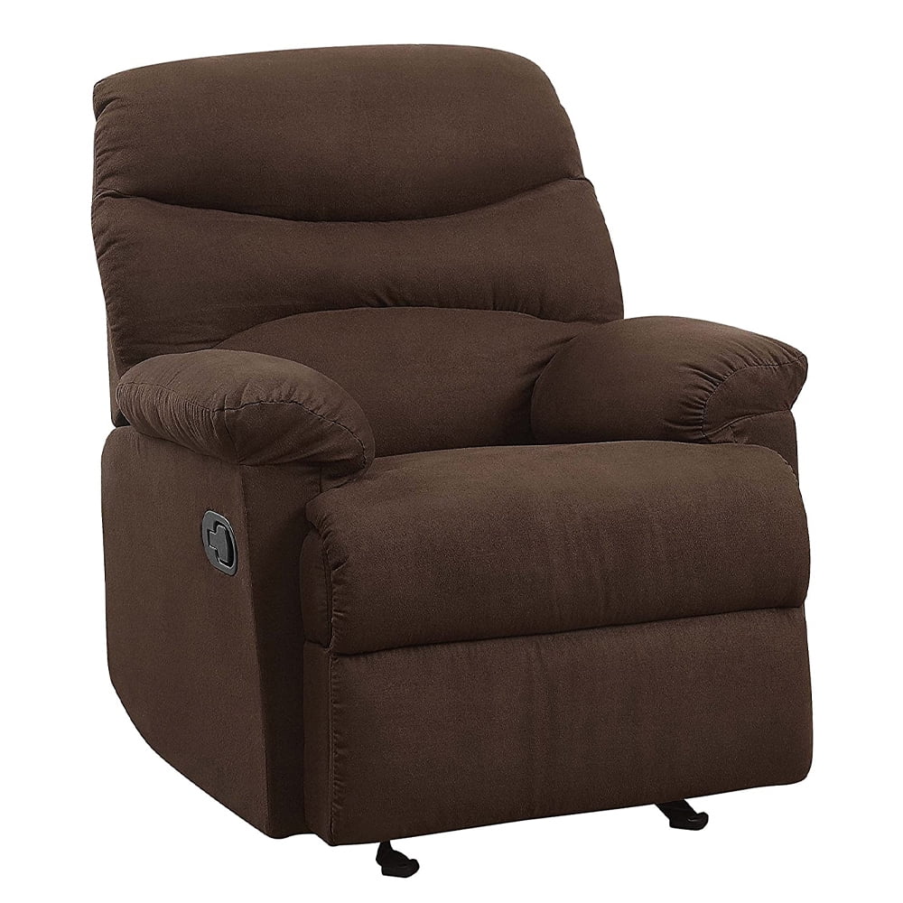 Acme Furniture Arcadia Recliner in Chocolate Microfiber
