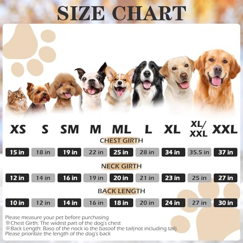 EXPAWLORER Plaid Dog Hoodie - British Style Warm Dog Sweater Shirt with Leash Hole,Pitbull Clothes Outfits,Winter Coat Apparel for All Breeds Puppy Girl Boy-Cat Apparel,Beige Medium