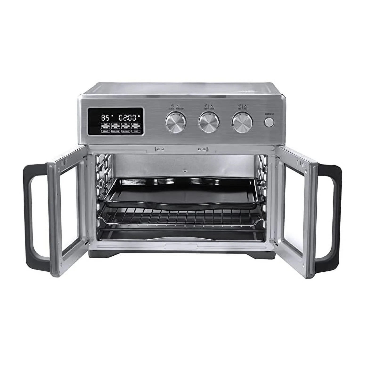 Bella Pro Series 90134 French Door Air Fryer Toaster Oven, Silver