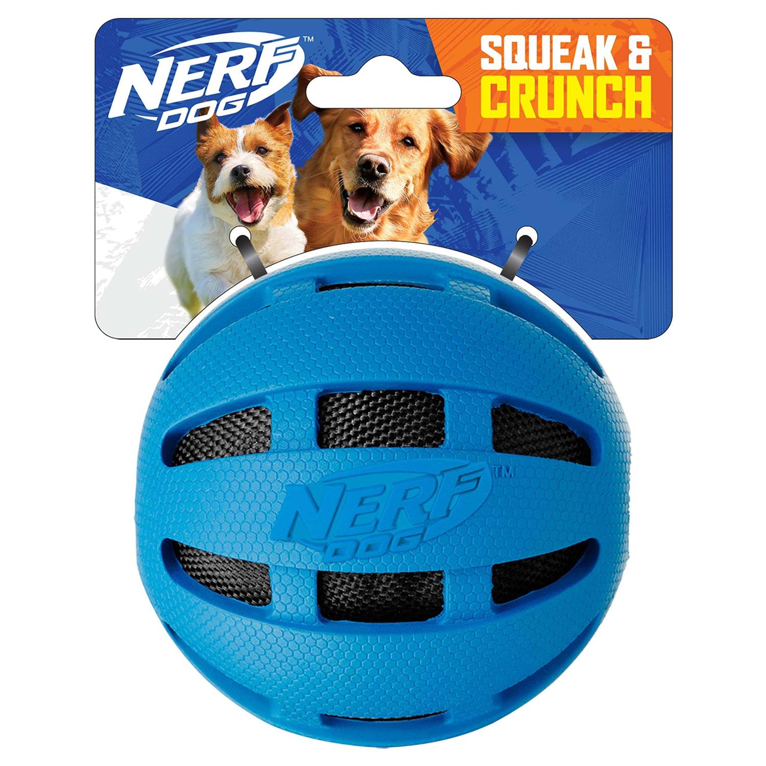 Nerf Checker Crunch Ball Dog Toy - Pet Supplies online store