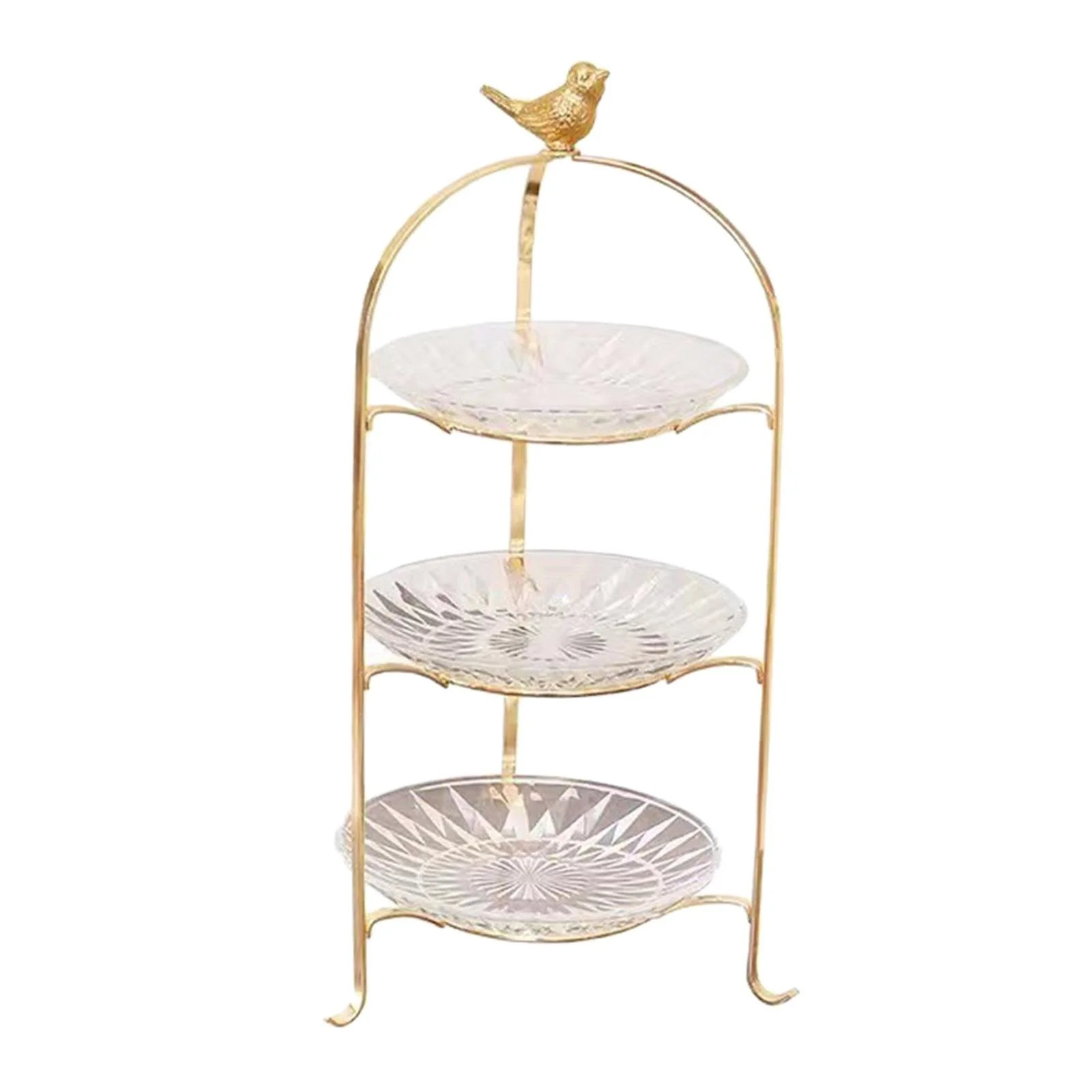 Cake Stand 3 Tier Serving Tray Decor Dessert Serving Plate Removable Display Rack Cupcake Stand for Afternoon Tea Party Banquet Pastry Pie 3 floors