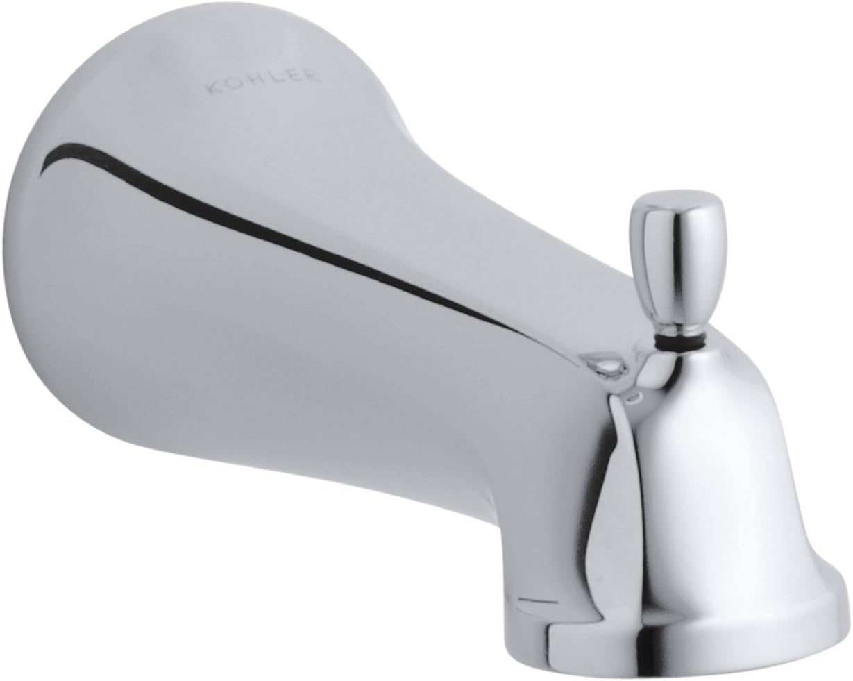 KOHLER K-10589-CP Bancroft Wall-Mount Diverter Bath Spout, Polished Chrome Pack of 2