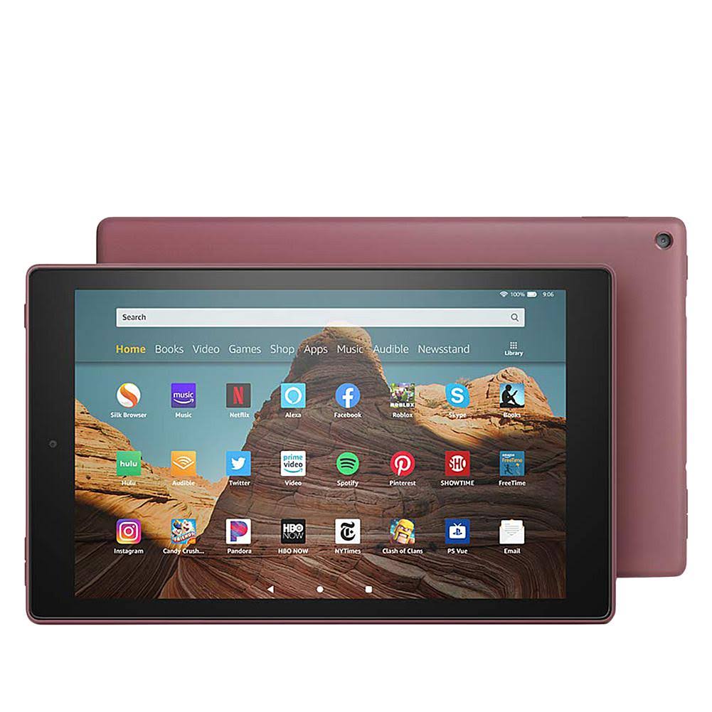 Amazon - Fire HD 10 2019 Release - 10.1x22 - Tablet - 64GB - Plum