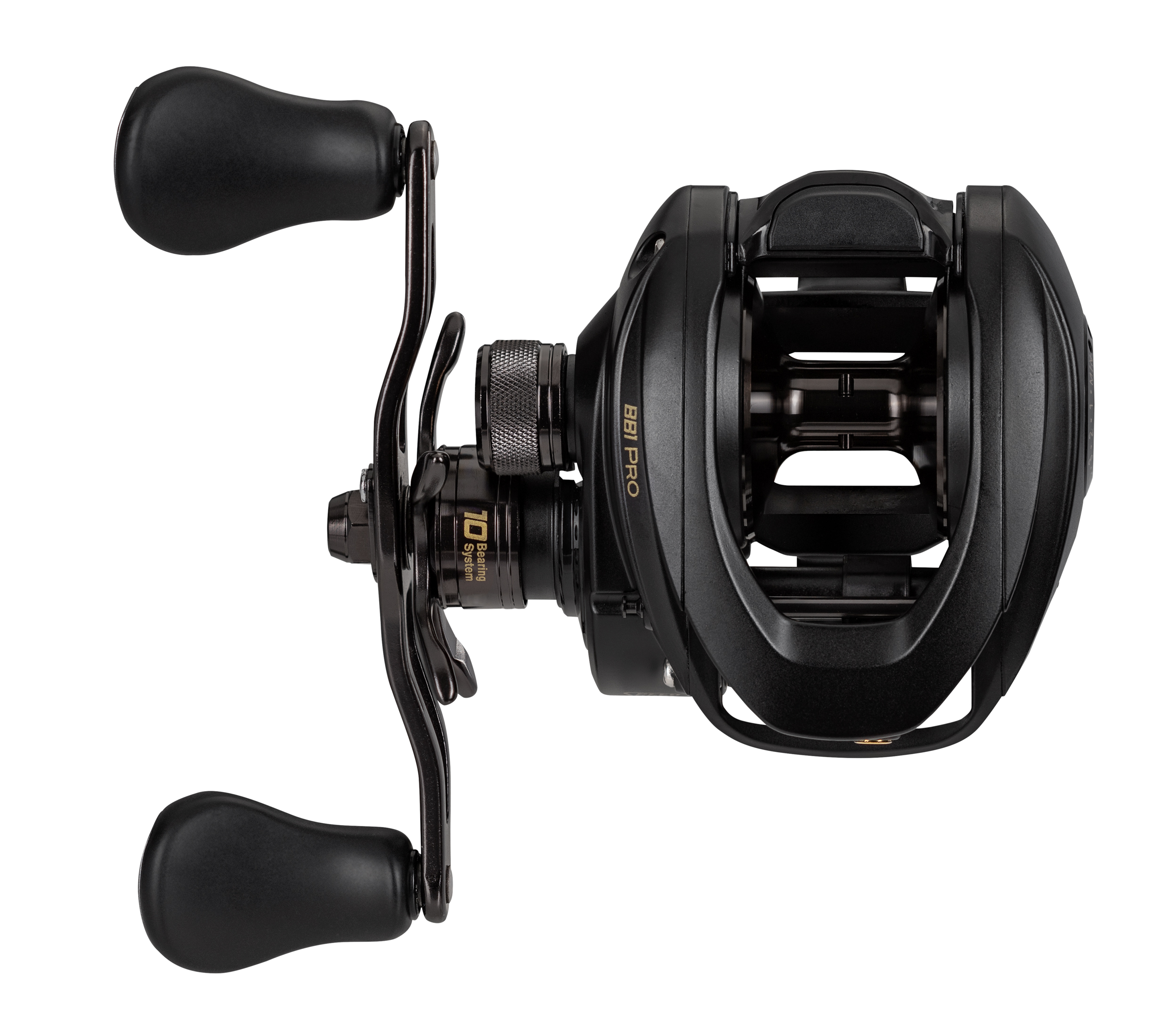 Lew's BB1 Pro Baitcast Fishing Reel, Right-Hand Retrieve, 8.3:1 Gear Ratio, 10 Bearing System with Stainless Steel Double Shielded Ball Bearings, Black