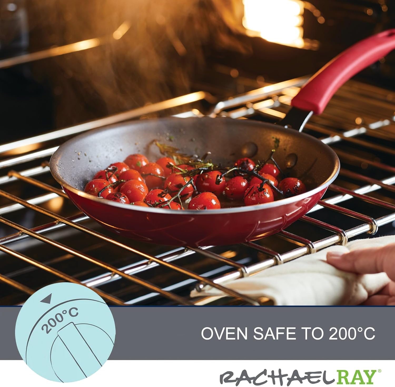 Rachael Ray 14753 11-Piece Nonstick Cookware Set - Red