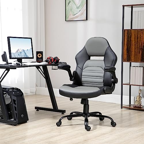Vinsetto Big and Tall Executive Office Chair with Wide Seat, Computer Desk Chair with High Back Diamond Stitching, Adjustable Height & Swivel Wheels, Black