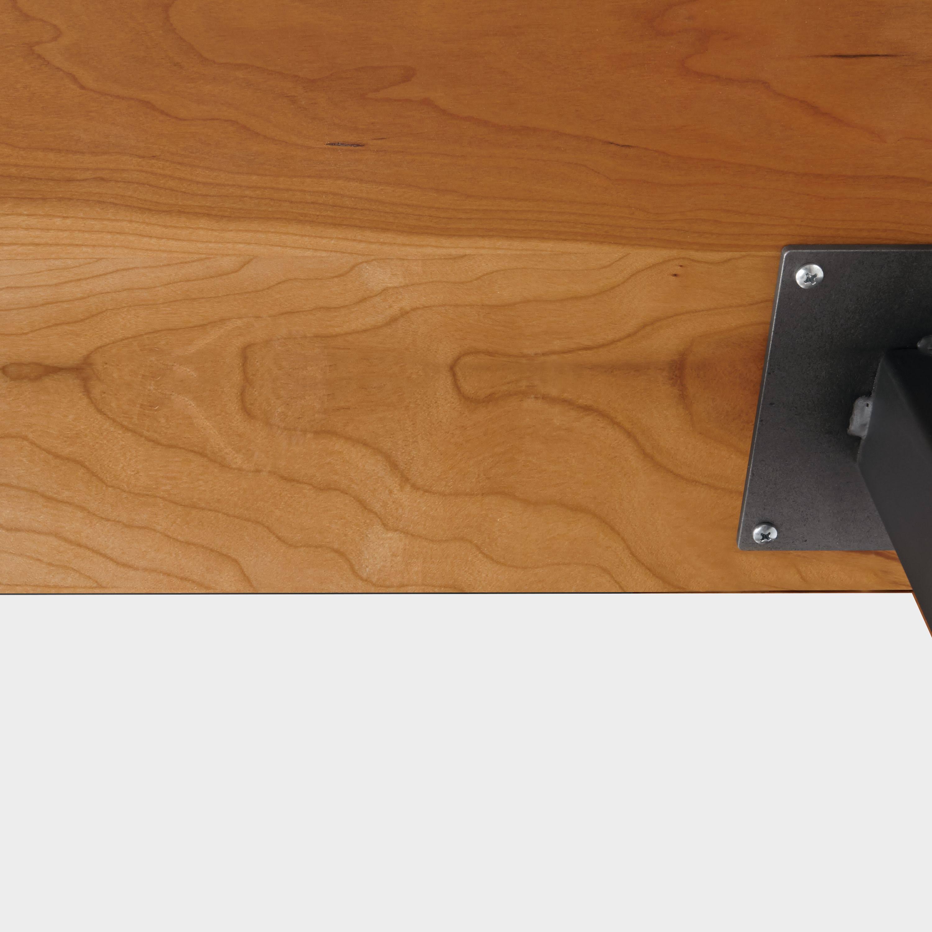 Room u0026 Board | Modern Parsons Leg 36W 36D Square Table w/ 2x22 Leg | Cherry Top w/ Taupe Base