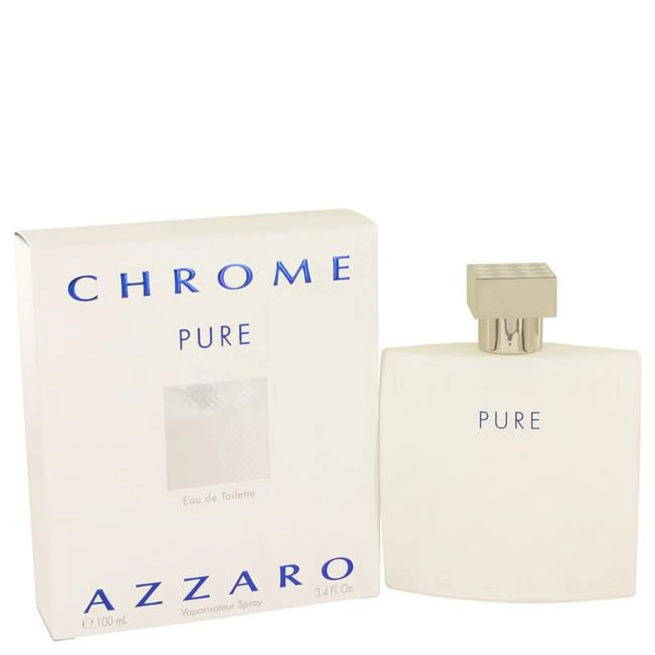 Azzaro  Chrome Pure by Azzaro Eau De Toilette Spray for Men, 3.4 oz