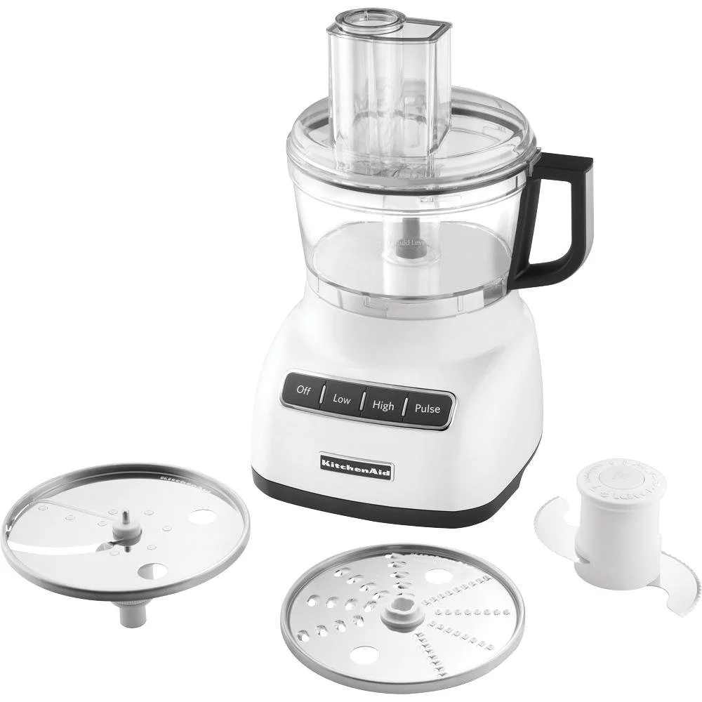 KitchenAid RRKFP0711WH 7 Cup Food Processor, White (CERTIFIED REFURBISHED)