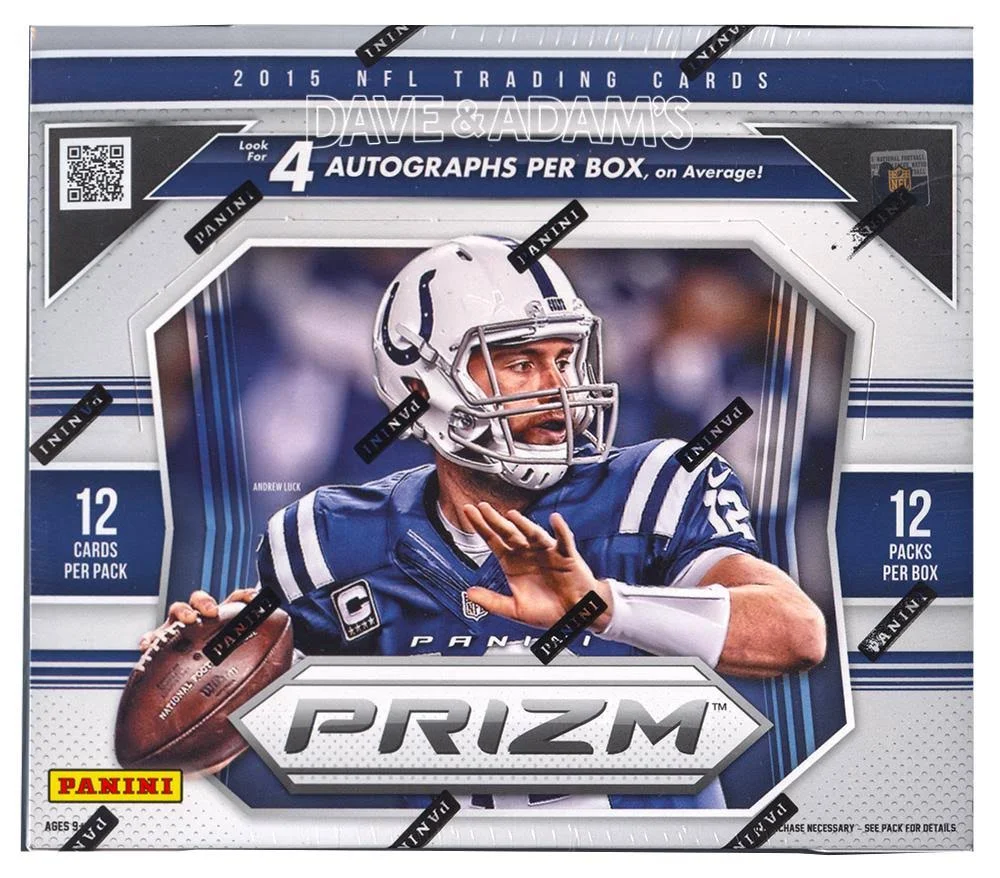 2015 Panini Prizm Football 12 Pack Jumbo Hobby Box (Sealed)