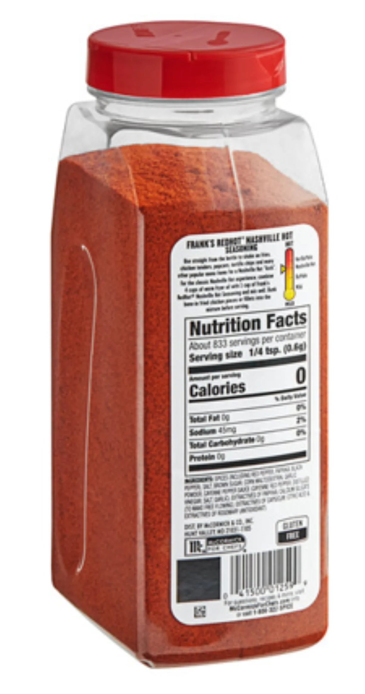 Frank's RedHot Seasoning, Nashville Hot  17.64 oz, Pack of 1