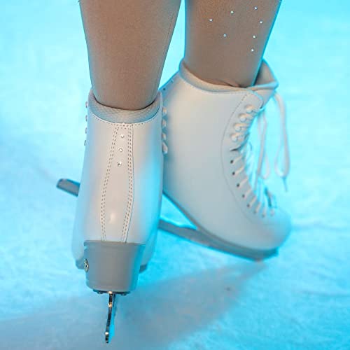 Riedell Skates - Crystal Adult Ice Skates - Competitive Figure Ice Skates with Stainless Steel Vesta Blade