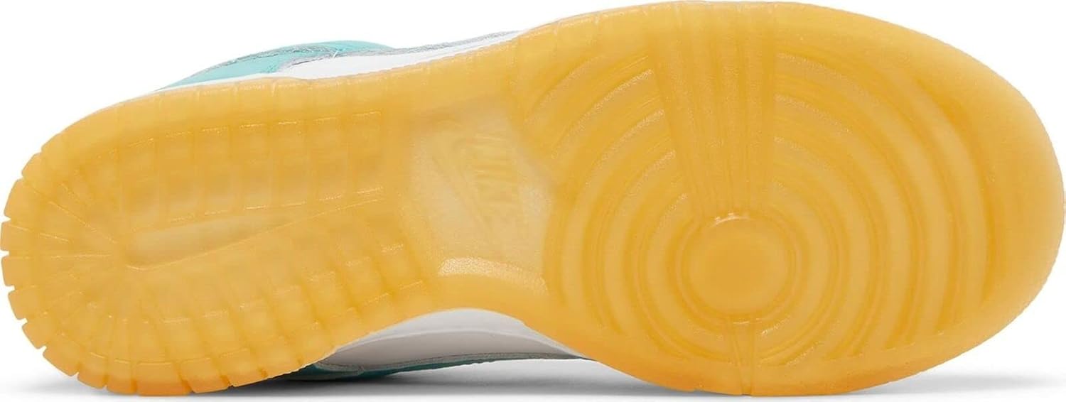 Nike Women's Dunk Low Teal Zeal White/Washed Teal-Kumquat (DV2190 100) - 12