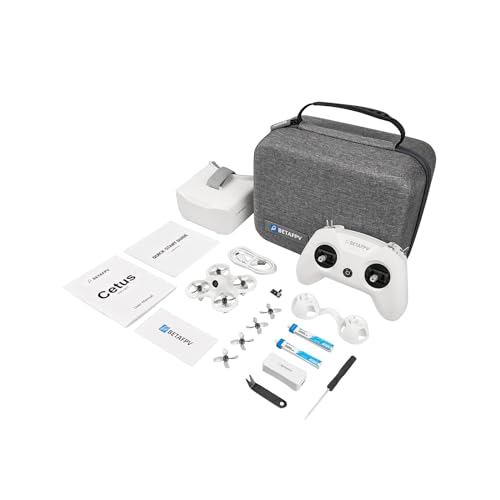 BETAFPV Cetus FPV RTF Drone Kit for Brushed Racing Drone, with LiteRadio 2 SE Transmitter VR02 FPV Goggles, Fly FPV Drone Kit for Beginners to Fly Faster Further