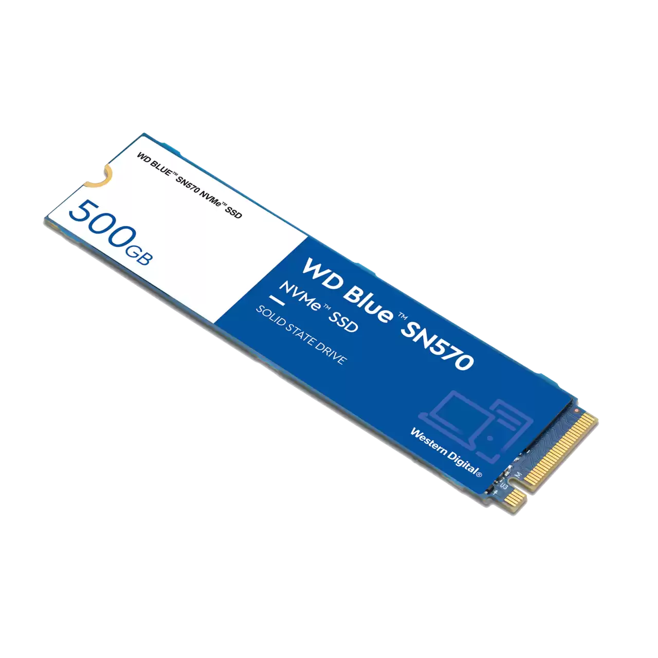 Western Digital 500GB WD Blue SN570 NVMe SSD, Internal M.2 2280 Solid State Drive - WDS500G3B0C