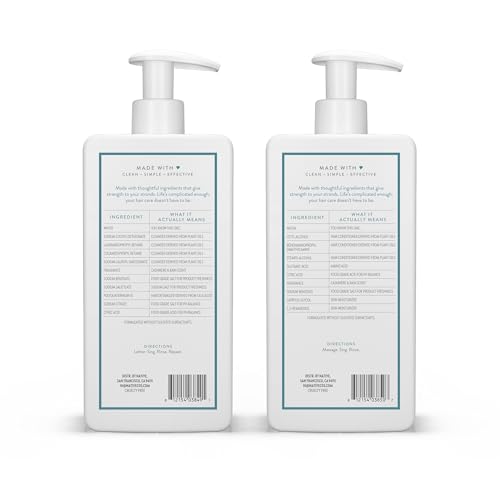 Native Shampoo and Conditioner Contain Naturally Derived Ingredients| All Hair Type Color & Treated, Fine to Dry Damaged, Sulfate & Dye Free - Almond & Shea Butter, 16.5 fl oz each (2 pack)