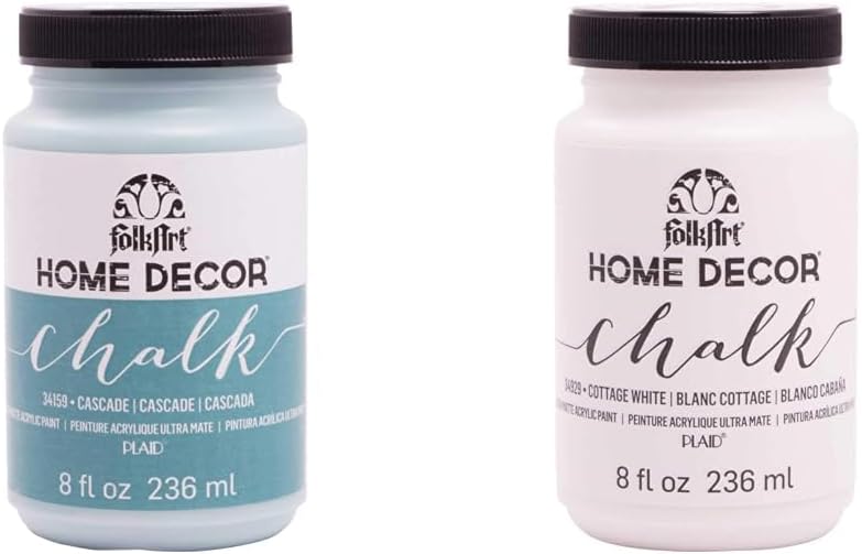 FolkArt Home Decor Chalk Furniture & Craft Paint in Assorted Colors, 8 ounce Home Decor Chalk Furniture & Craft Acrylic Paint in Assorted Colors, 8 ounce