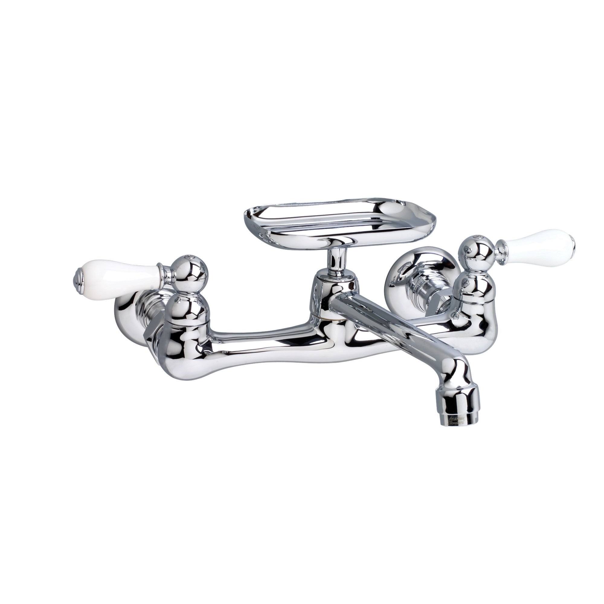 American Standard Heritage Wall Mount Kitchen Faucet - Polished Chrome