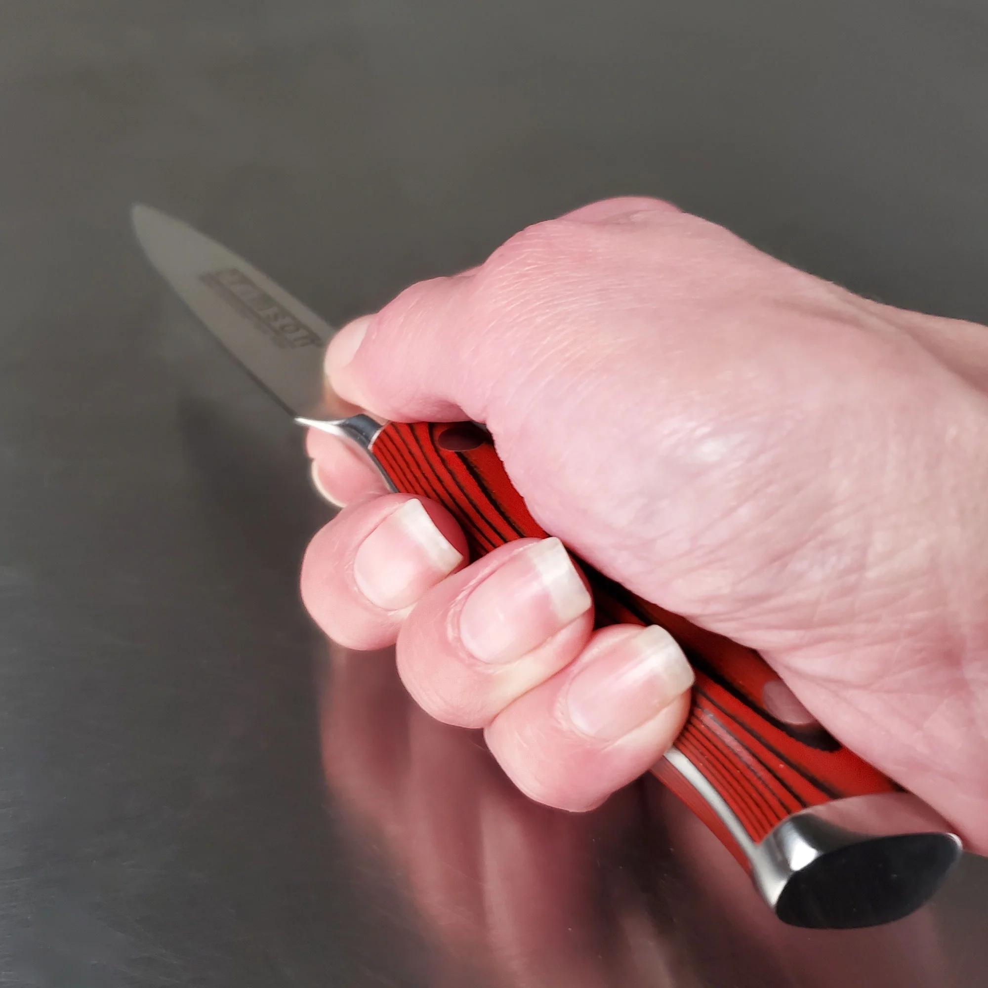 Ergo Chef Crimson Series Paring Knife. 3.5-Inch - peeling and fruit knife