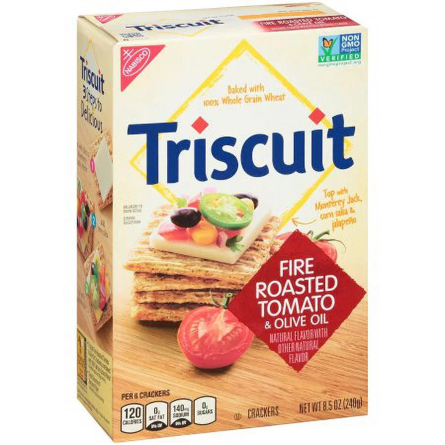 Triscuit Fire Roasted Tomato & Olive Oil Crackers (Pack of 10)