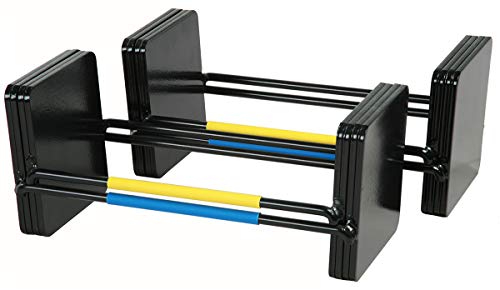 PowerBlock Elite EXP 70-90 lb. Dumbbell Kit, Stage 3 Expansion Kit, Only Compatible After Stage 2 Adjustable Dumbbell Purchase, Durable Steel, Innovative Workout Equipment Black