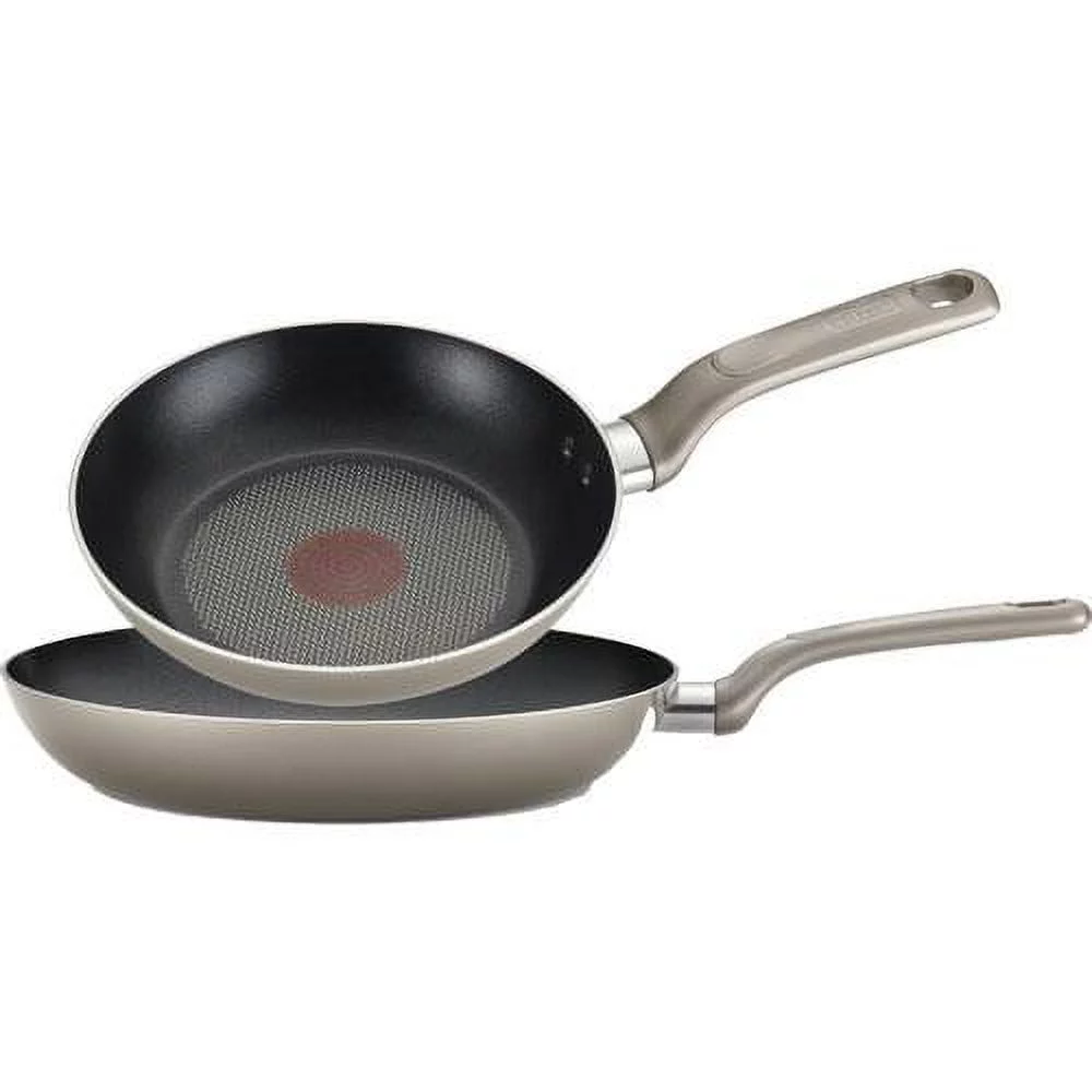 T-Fal Excite 2 Piece Frying Pan Set - Champagne