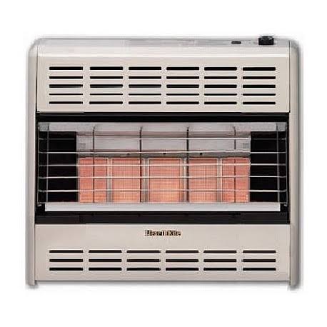 HearthRite Vent-Free Radiant Heater Natural GAS 30000 BTU, Thermostatic Control