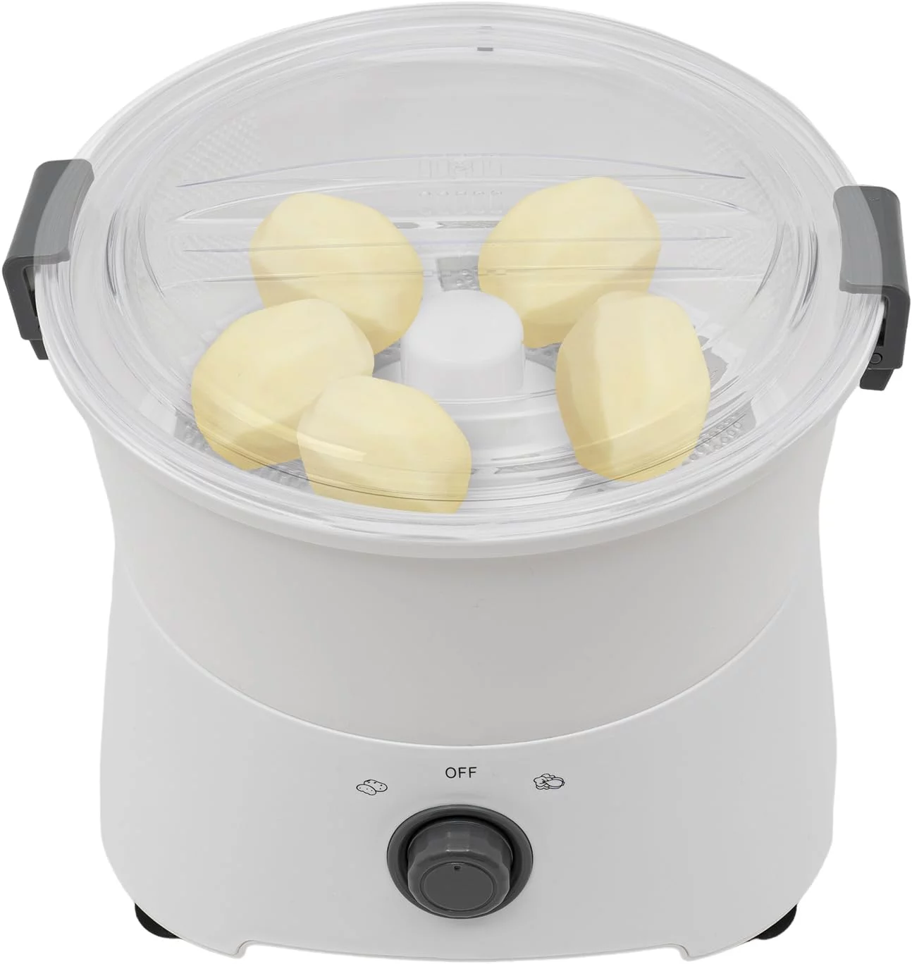 Commercial Electric Potato Peeler Machine, 85W Electric Potato Peeler Automatic Peeling Machine One-button Drive Automatic Peeler Spinner 1.76Lbs Potato Peeling Machine for Kitchen