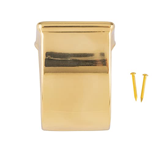 Large Stamped Brass Duncan Phyfe Furniture Leg Claw Feet | Toe Cap to Protect Feet of Table, Dresser, Sofa | Antique Furniture Reproduction Hardware | UA-379-TCPL (4)