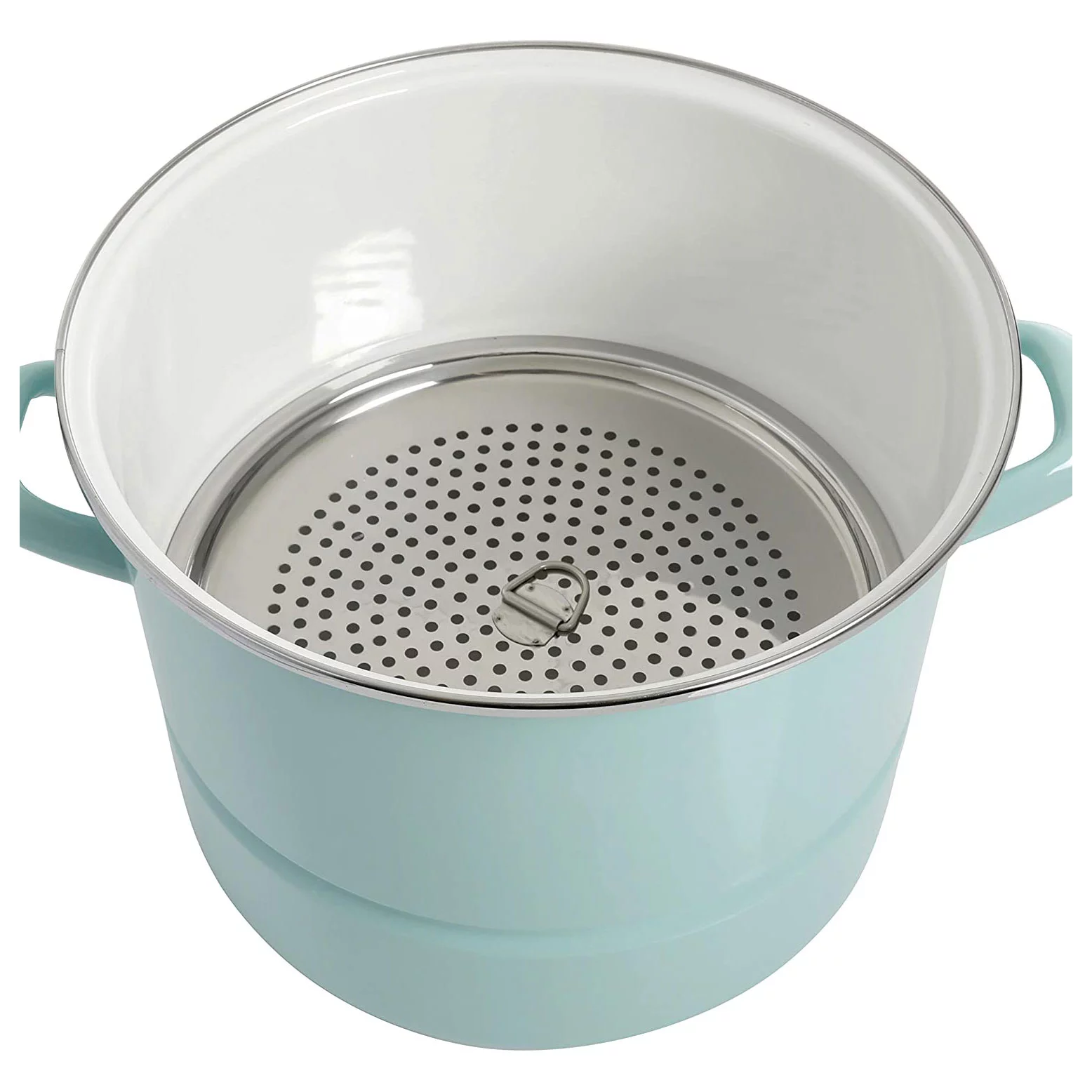 Kenmore Broadway Stainless Steel 16 Quart Steamer Stock Pot with Insert and Lid