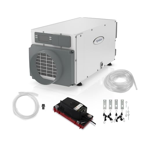 AprilAire E070 Pro 70-Pint Crawl Space Dehumidifier with Drain Hose, Commercial-Grade Whole-House Dehumidifier for Crawlspace, Basement, or Whole Home up to 2,200 sq. ft.