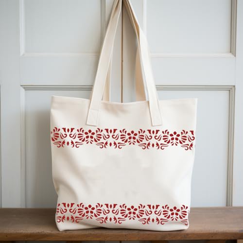 NBEADS Book PET Painting Stencil, 11.69x8.27 Inch Reusable Craft Stencils Hollow Out Drawing Painting Template for Painting on Wood Fabric Paper Walls Canvas Furniture