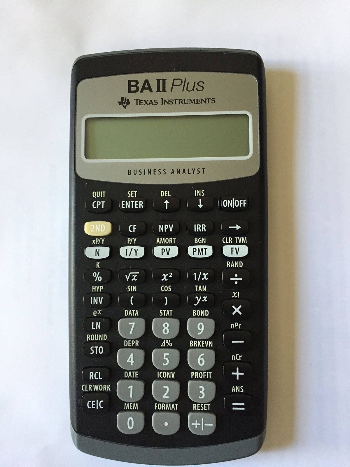 Texas Instruments BAIIPlus Financial Calculator