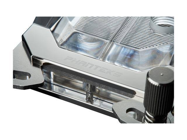 Phanteks Glacier C399A TR4 CPU Water Block Acrylic Cover RGB LED - Chrome