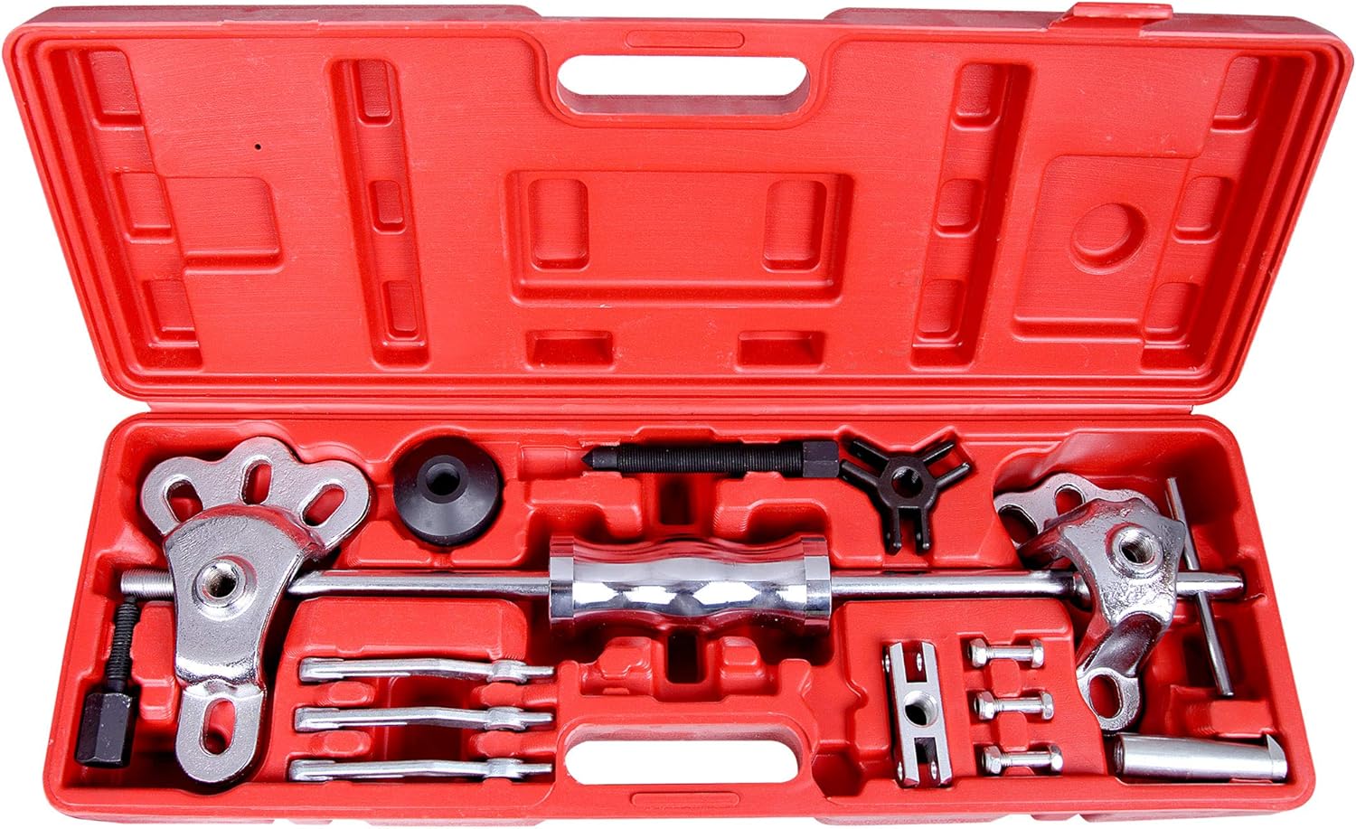 CARTMAN 9-Way Internal/External Slide Hammer Puller Set - Pulls Hubs, Rear Wheel Axle Shafts, Bearings, Bushings, Seals, Retainers