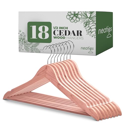 Neaties Premium Red Cedar Hangers for Closet 1/2