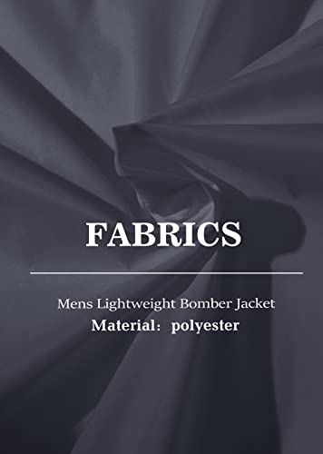 MAGCOMSEN Men's Bomber Jacket Lightweight Jacket Full Zip Light Windbreaker Casual Stylish Golf Jackets