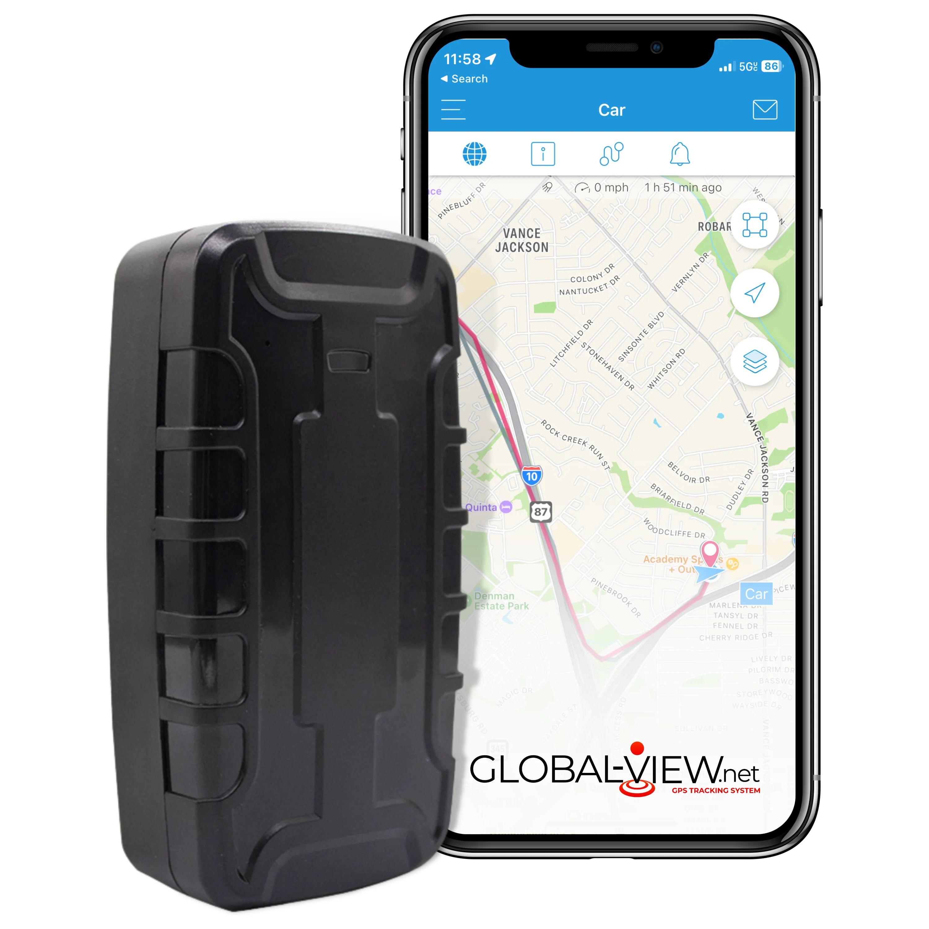 Hidden Magnetic GPS Tracker -  Car GPS Tracker or Fleet GPS Tracker - Up to 180 Day Battery Life!