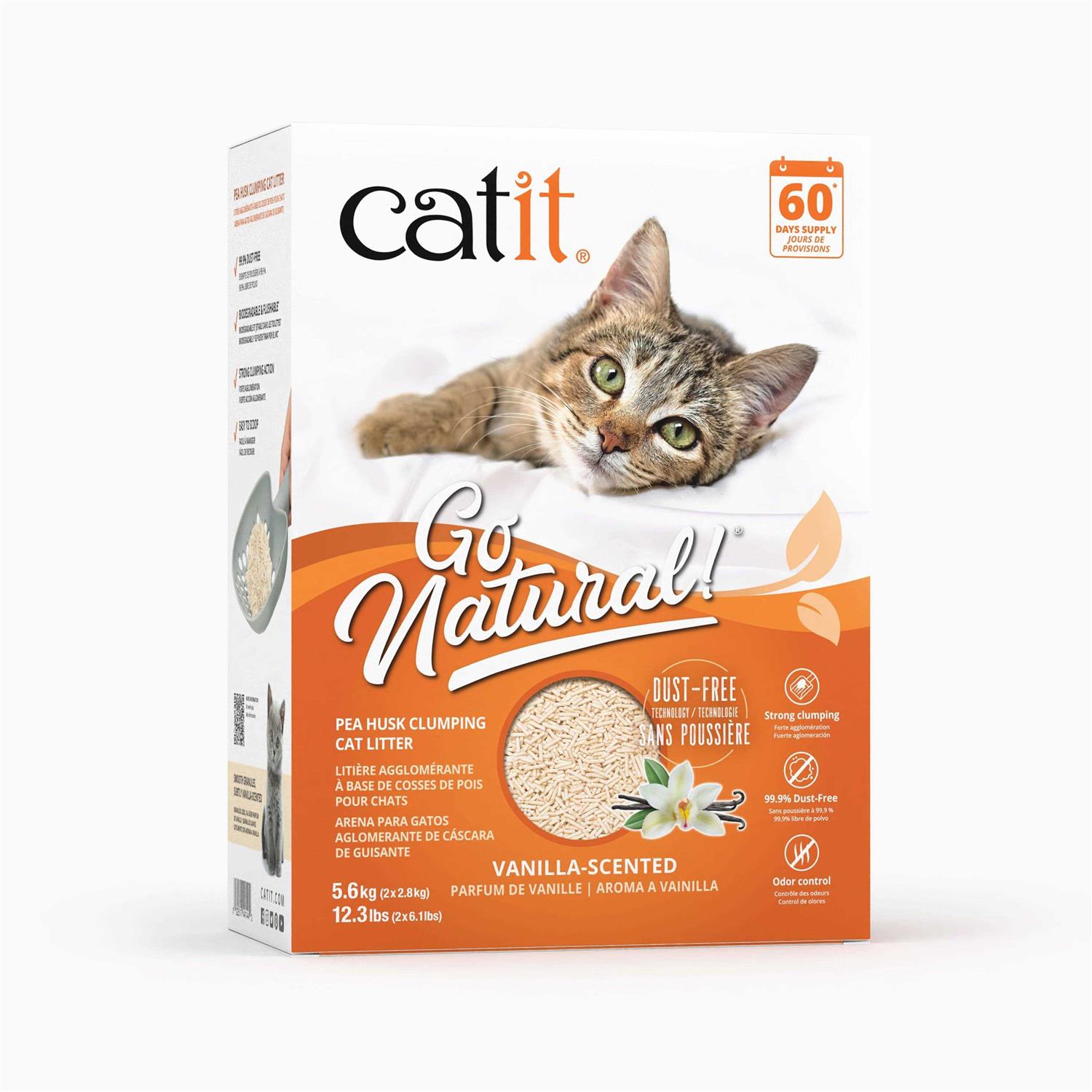 Catit Go Natural Pea Husk Clumping Cat Litter - Pet Supplies online store