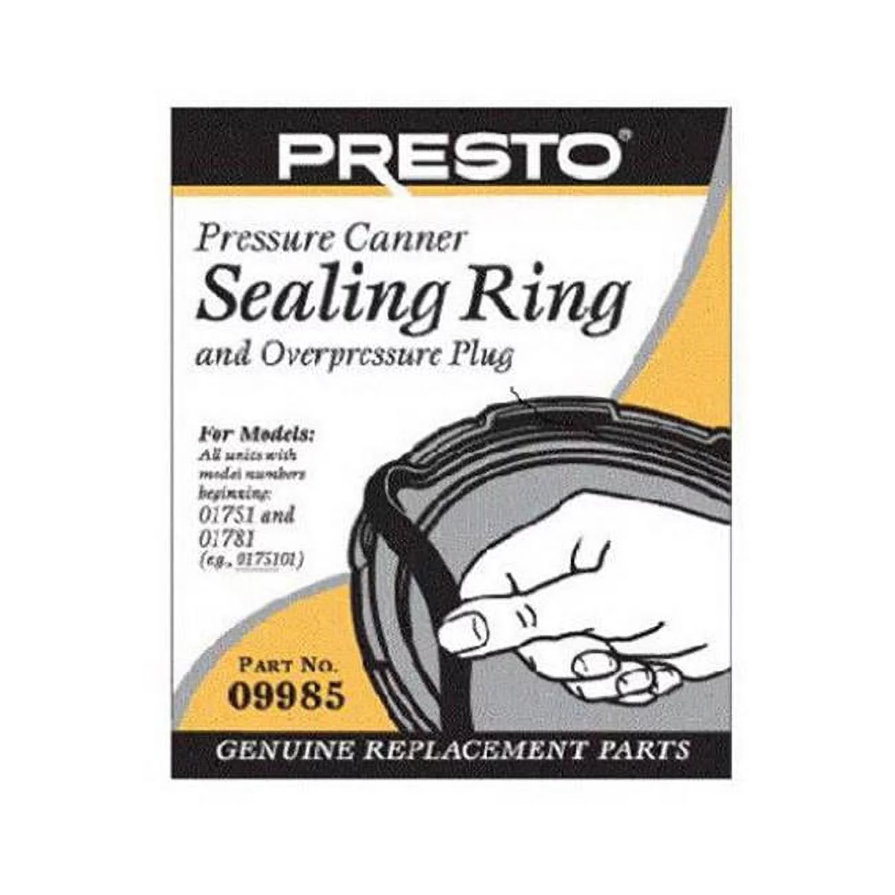 Presto  Pressure Canner Sealing Ring and Overpressure Plug