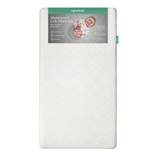 Newton Baby Crib Mattress and Toddler Bed - Waterproof - Ultra-Breathable Proven to Reduce Suffocation Risk, 100% Washable, Better Than Organic, 2-Stage Removable Cover, Deluxe 5.5