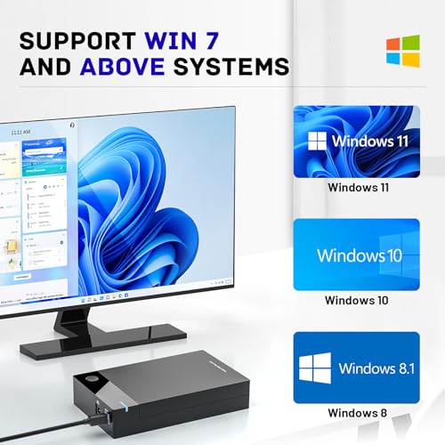 Kinhank 12TB Retro Gaming Hard Drive, Retro Game Hard Drive with 96000+ Classic Games,Retro Game Consoles Portable Game Hard Drive Disk Compatible with Win-7/8/10/11