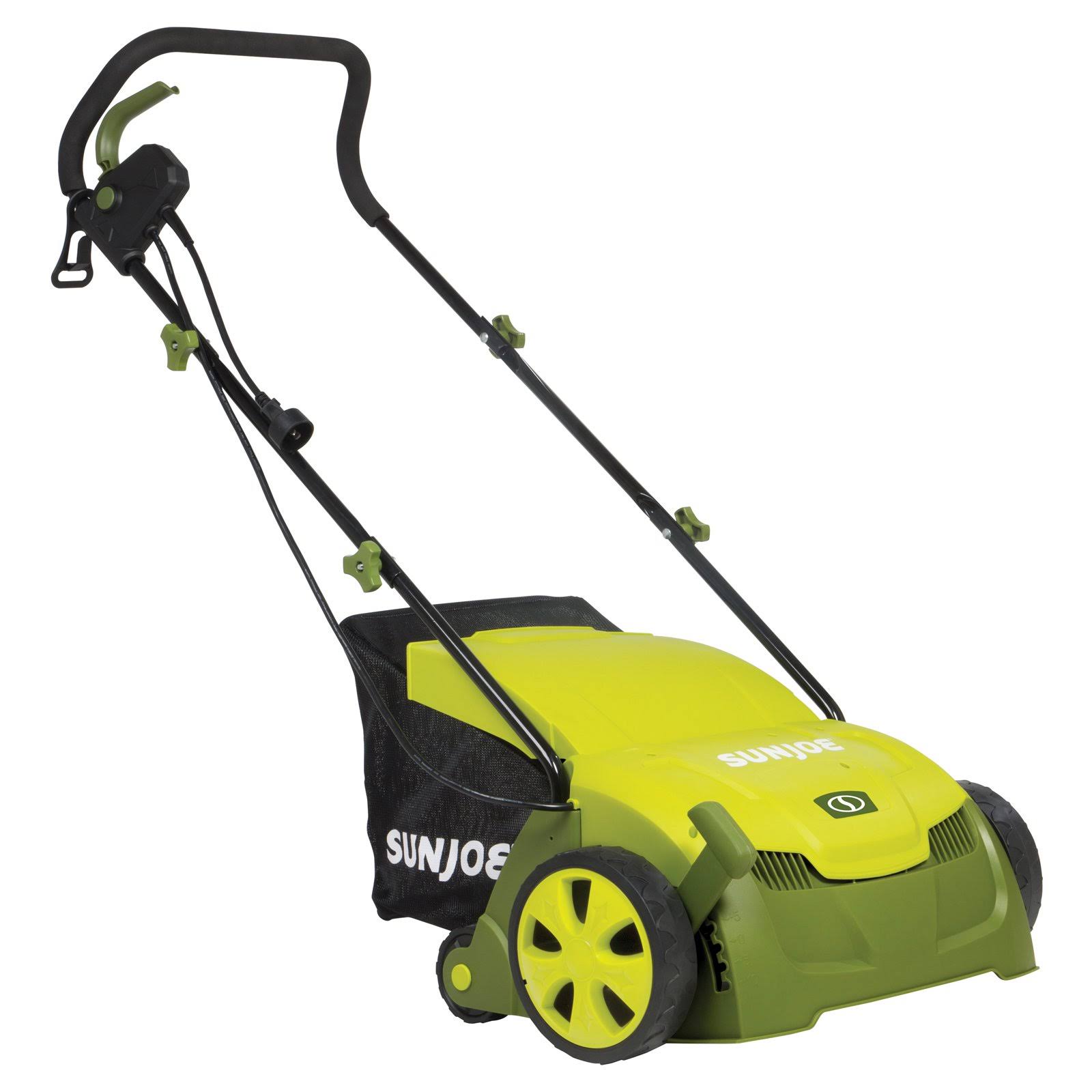 Sun Joe AJ801E Electric Lawn Dethatcher with Collection Bag, 12A, 13x22