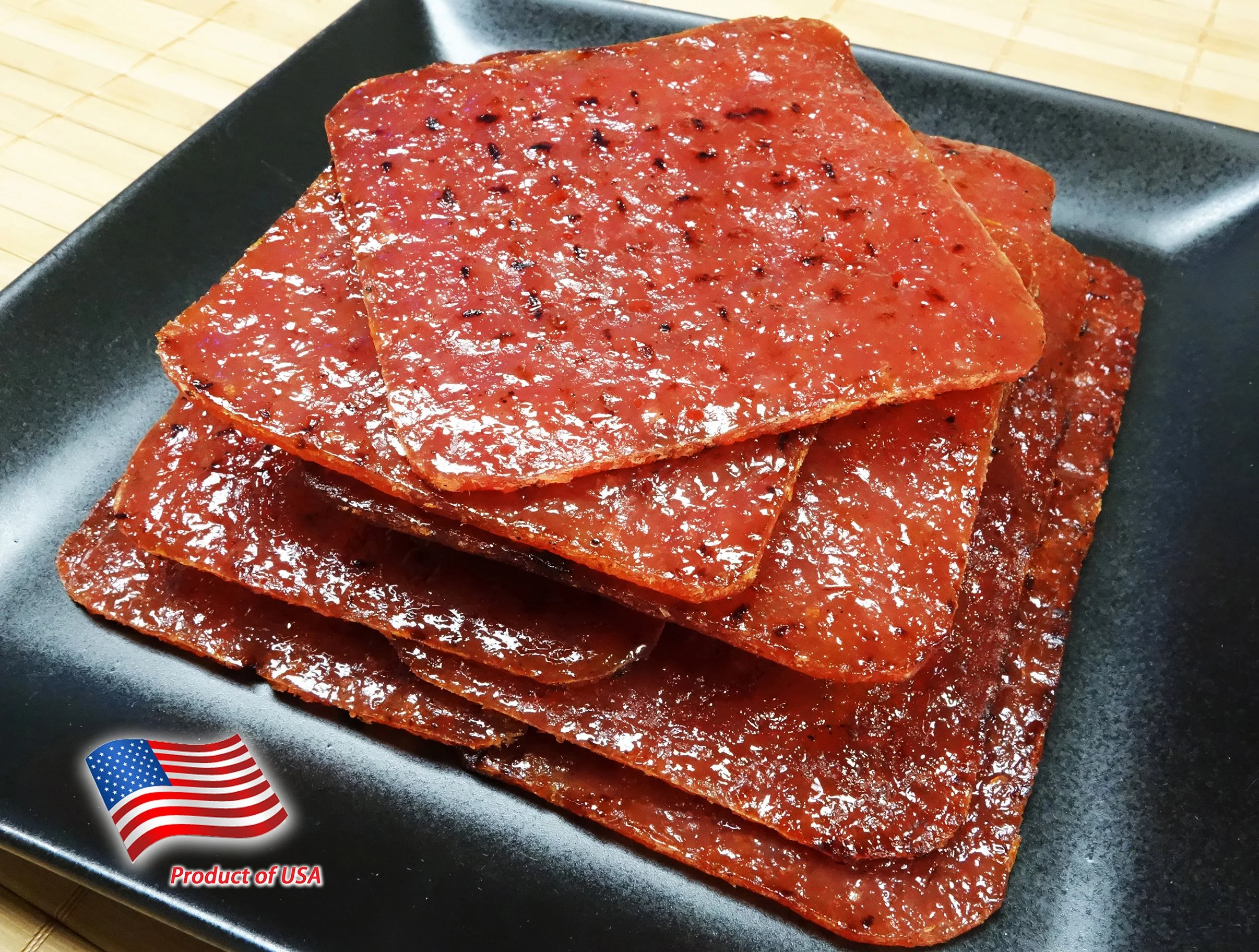 Singapore-Style Fire-Grilled Tender Pork Jerky (Original Flavor - Square Shaped 8 oz.) *Grilled Fresh to Your Order *Shipped the Same Day - L.A. Times 