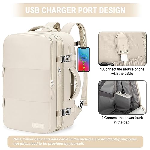 Carry On Backpack, 42L Flight Approved Travel Backpack for Men Women,Airline Approved Gym Backpack Waterproof Business Laptop Daypack Laptop Backpack,Casual Daypack for Business Weekend Hiking