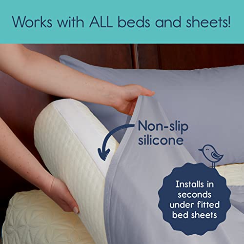 hiccapop [1-Pack] Toddler Bed Rail Bumper, Bed Bumper for Toddlers, Kids Foam Safety Bed Guard Rail for Toddlers, Bed Side Rail for Twin, Queen, King