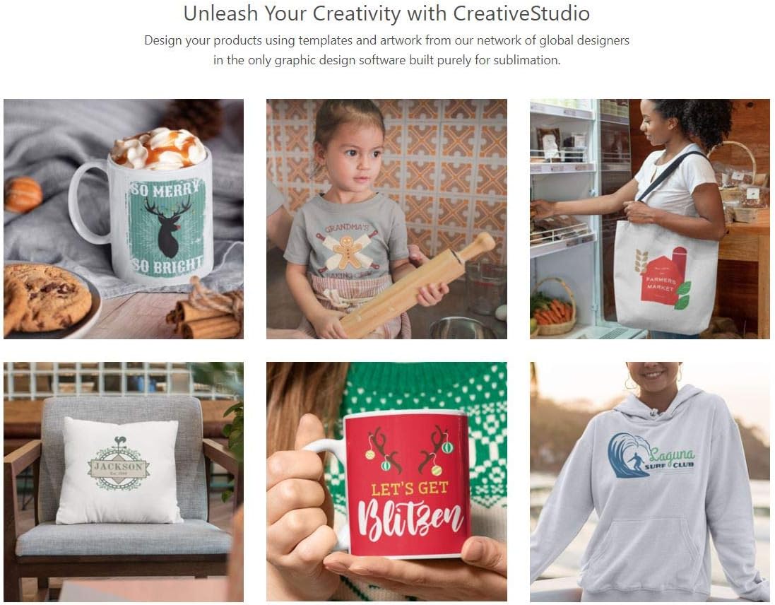 Sawgrass Virtuoso SG500 Printer - Starter Bundle with Sublimax Paper, Sublimation Inks, 3 Tapes, Printer Dust Cover & 7-Piece Craft Tool Set, White