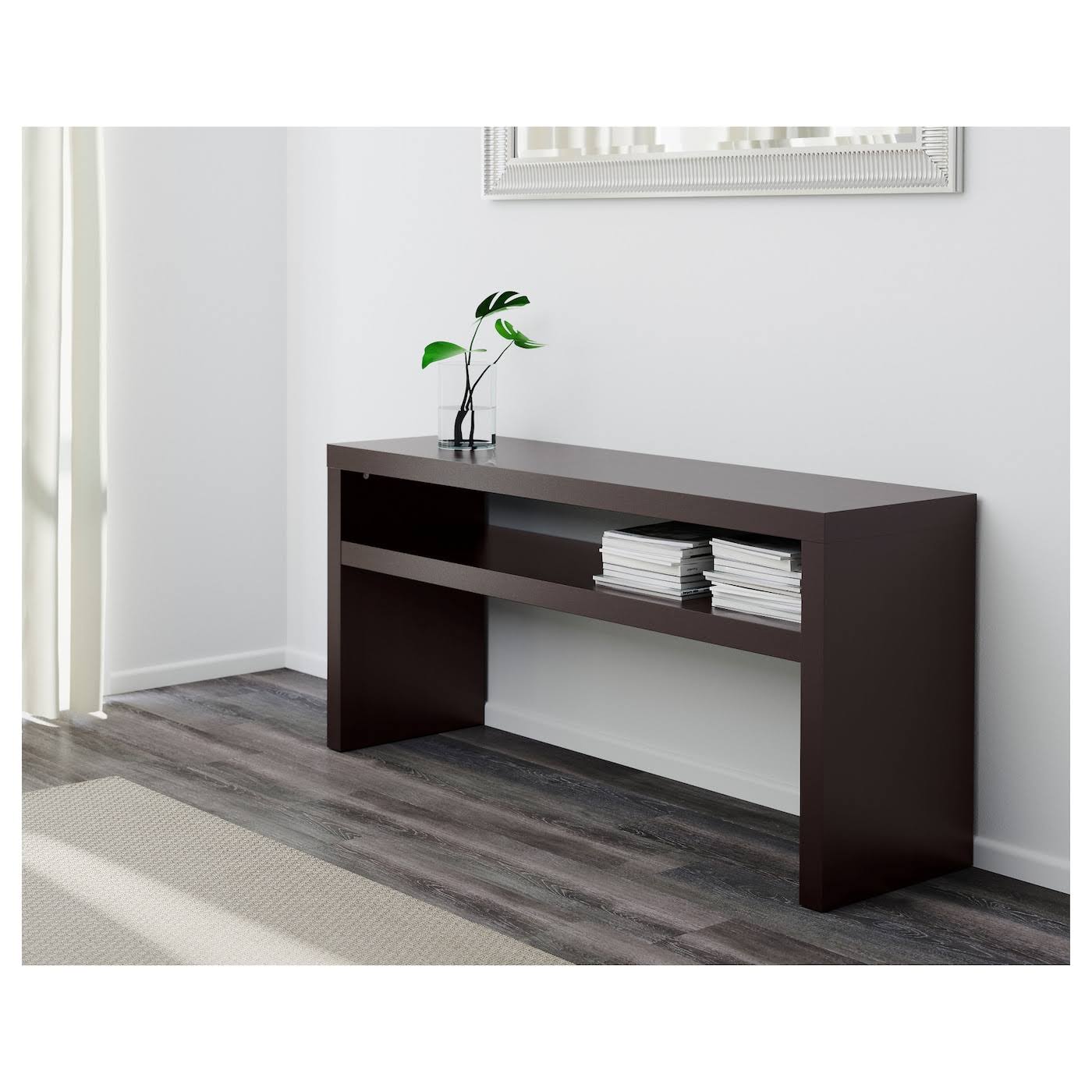 IKEA - Lack Console Table, black-brown, 55 1/8x15 3/8